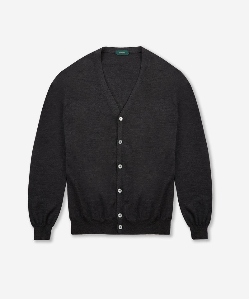 Slowear Cardigan slim fit in Flexwool certificato Spedizione Gratuita