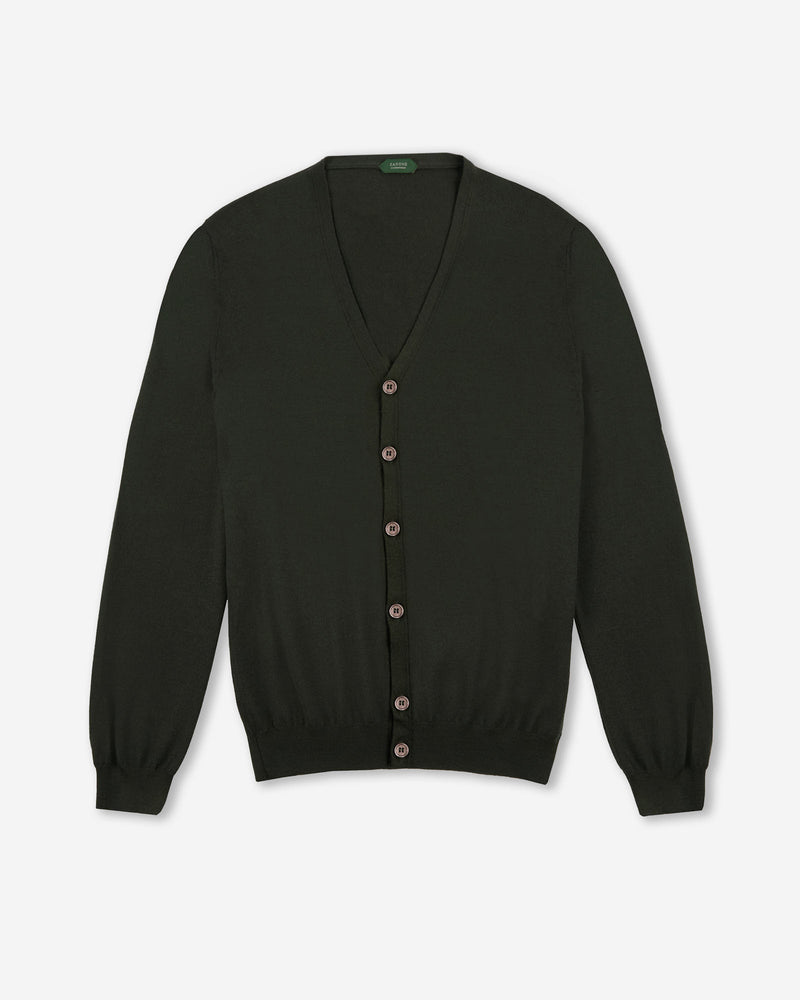 Slowear Cardigan slim fit in Flexwool certificato Pezzi Unici