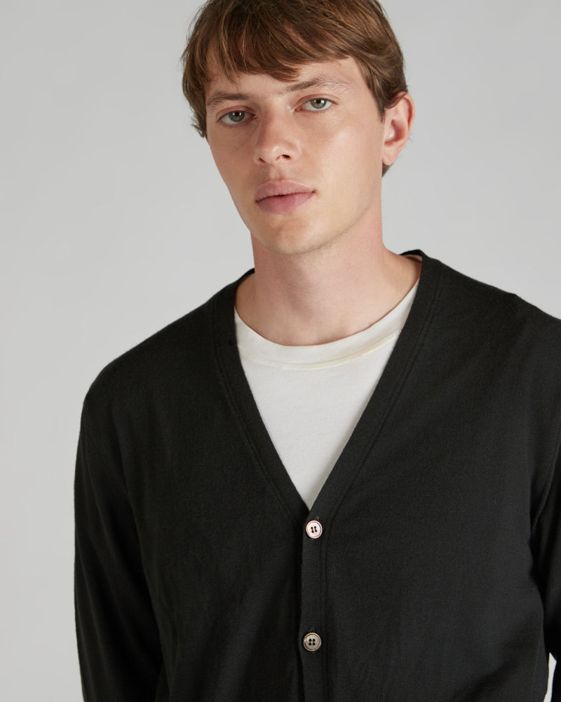 Slowear Cardigan slim fit in Flexwool certificato Pezzi Unici