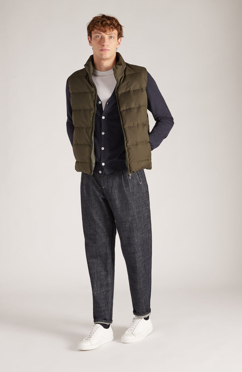 Slowear Cardigan slim fit in Flexwool certificato Soddisfazione Garantita
