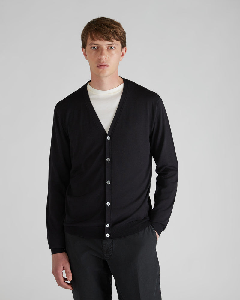 Slowear Cardigan slim fit in Flexwool certificato Qualità Garantita