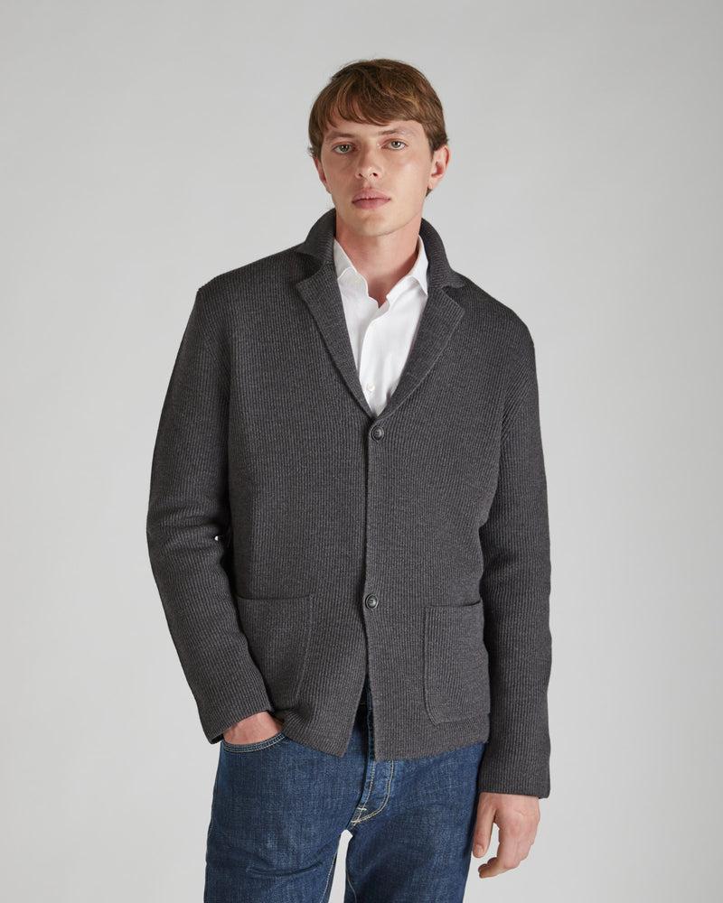 Slowear Giacca slim fit in lana merinos certificata a costa Negozi Online