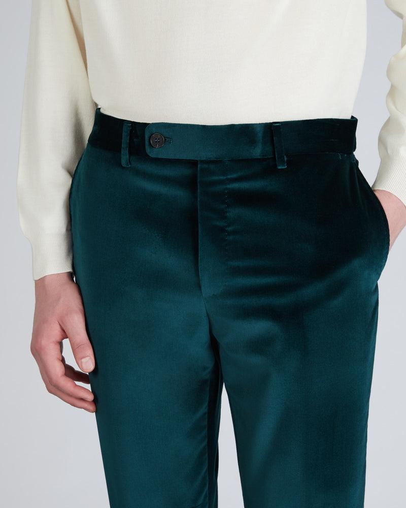 Slowear Pantalone tapered fit in velluto Consegna Veloce