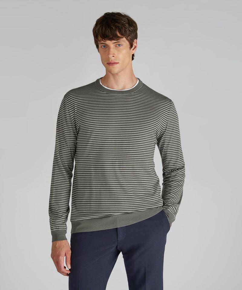 Slowear Girocollo slim fit in Flexwool Prezzo Ridotto