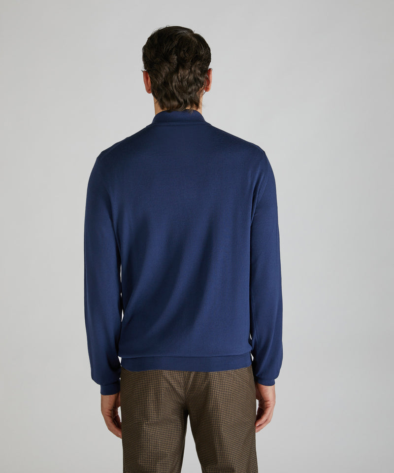 Slowear Polo slim fit in Flexwool Italia