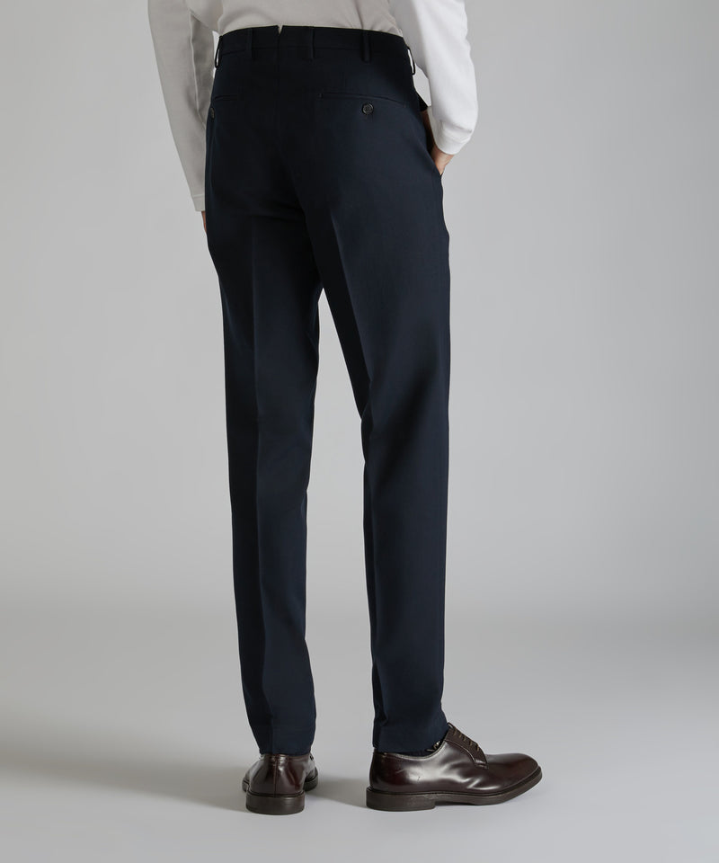 Slowear Pantalone tapered fit in twill di cotone e lana Vendita Calda