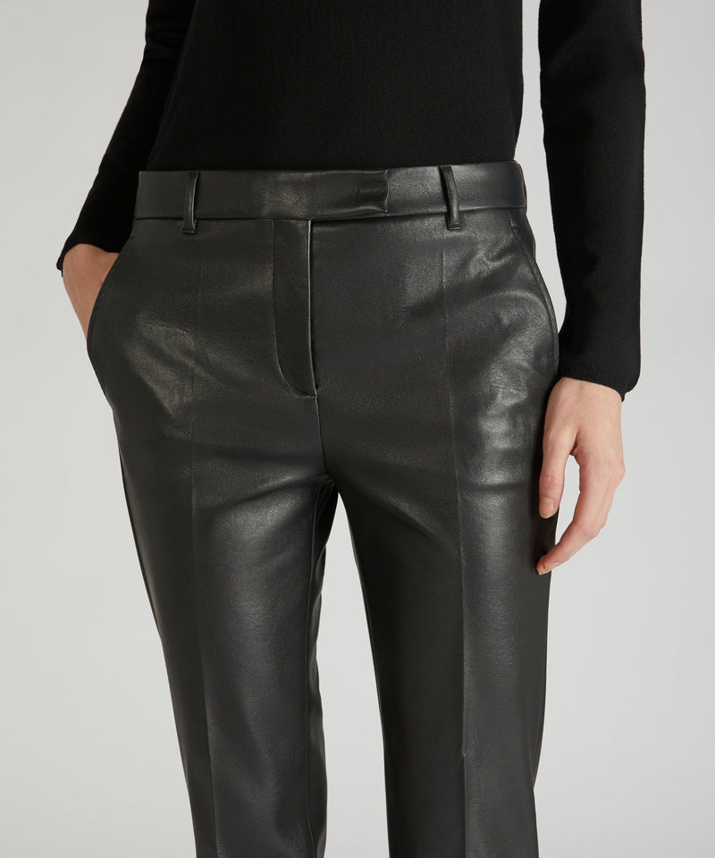 Slowear Pantalone slim fit in similpelle stretch Soddisfazione Garantita