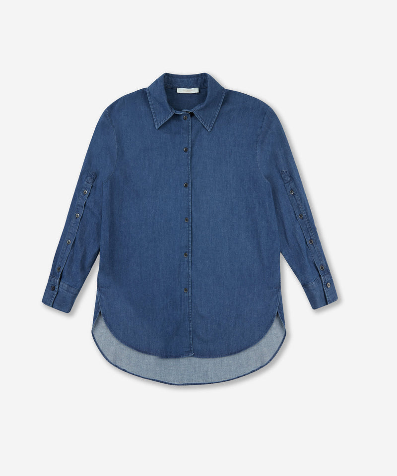 Slowear Camicia regular fit in denim di cotone Consegna Veloce