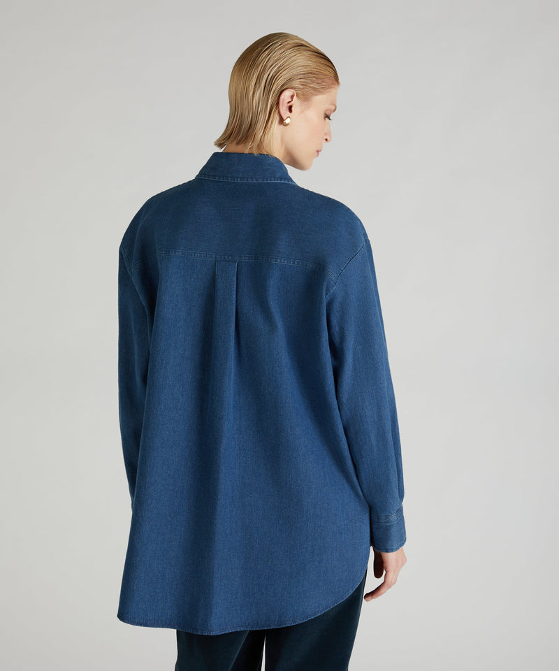 Slowear Camicia regular fit in denim di cotone Consegna Veloce