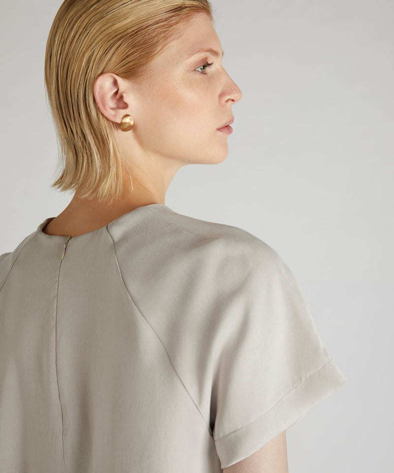 Slowear Camicia wide fit in lyocell Sottocosto