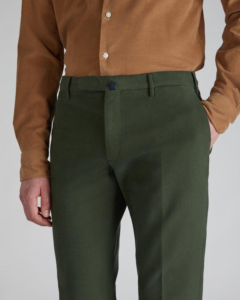 Slowear Pantalone slim fit in doeskin Offerta Giorno del Papà