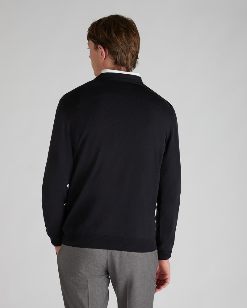 Slowear Girocollo slim fit in Flexwool certificato Nuovo