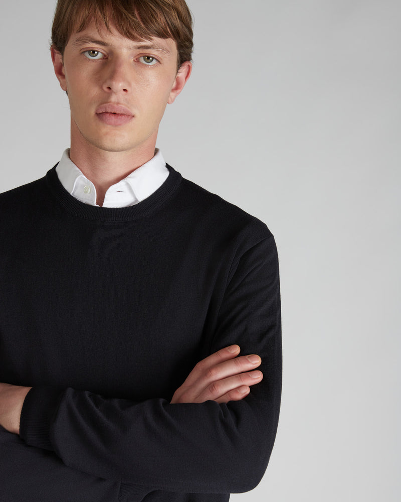 Slowear Girocollo slim fit in Flexwool certificato Nuovo
