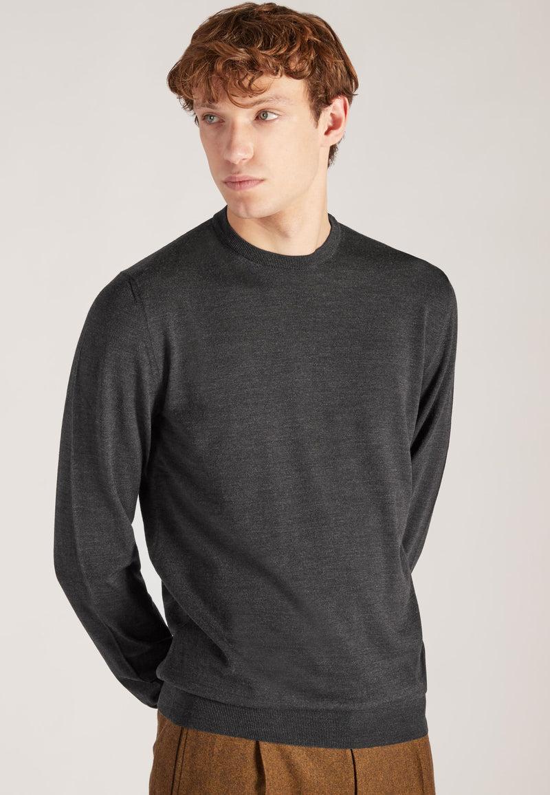 Slowear Girocollo slim fit in Flexwool certificato Qualità