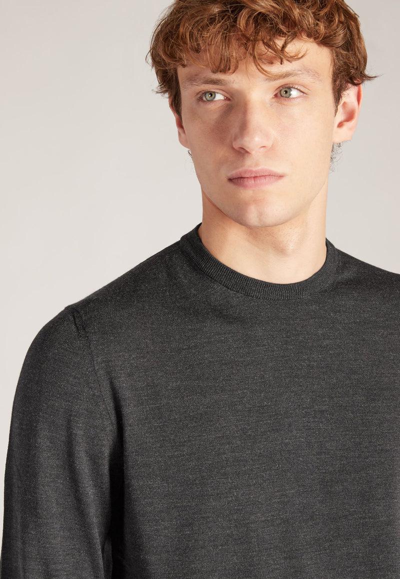 Slowear Girocollo slim fit in Flexwool certificato Qualità