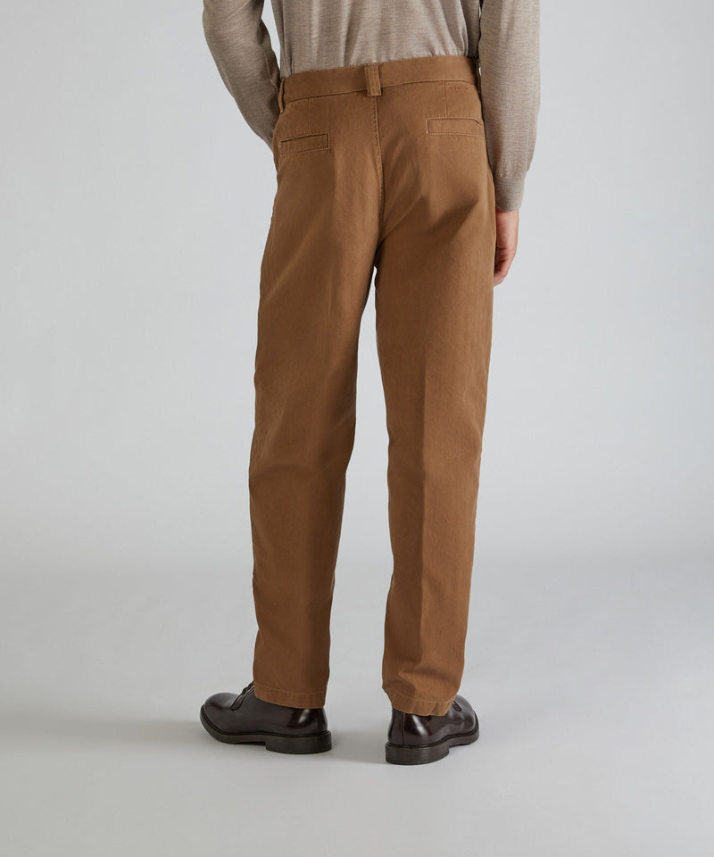 Slowear Pantalone carrot fit in chevron di cotone Spedizione Gratuita