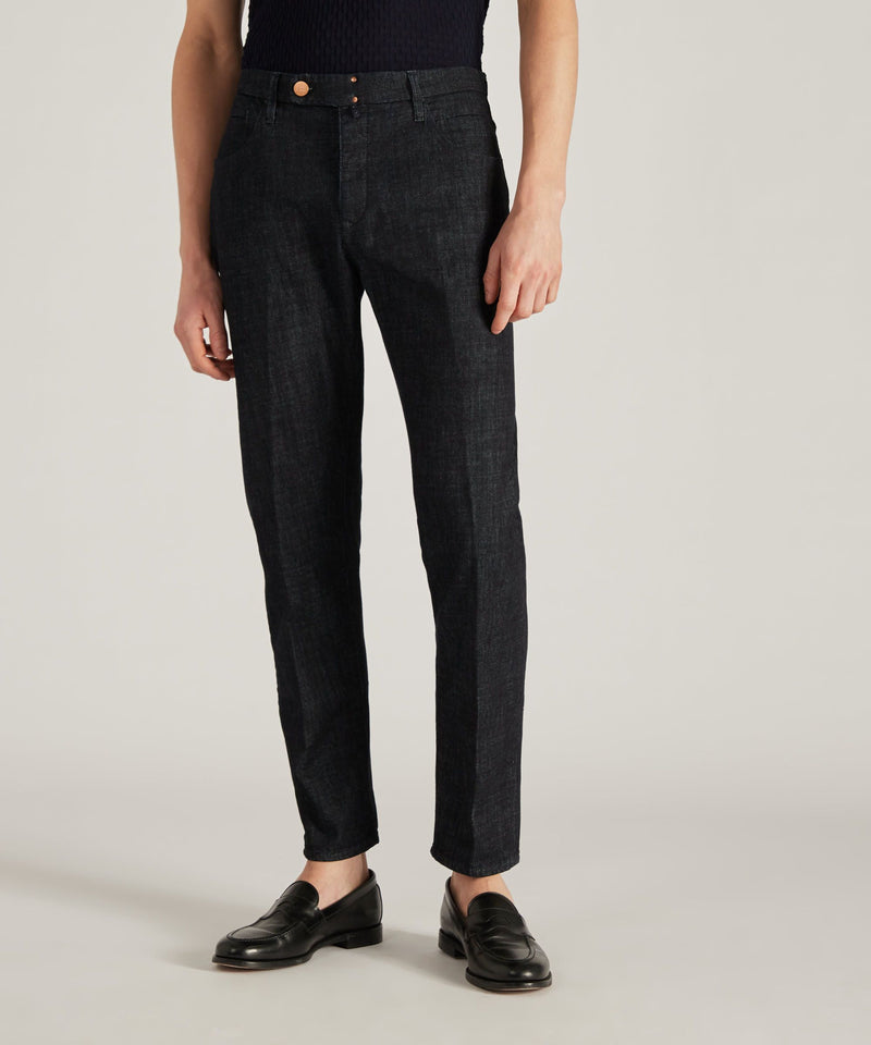 Slowear Pantalone sartoriale slim fit in denim stretch Fino Al -60%