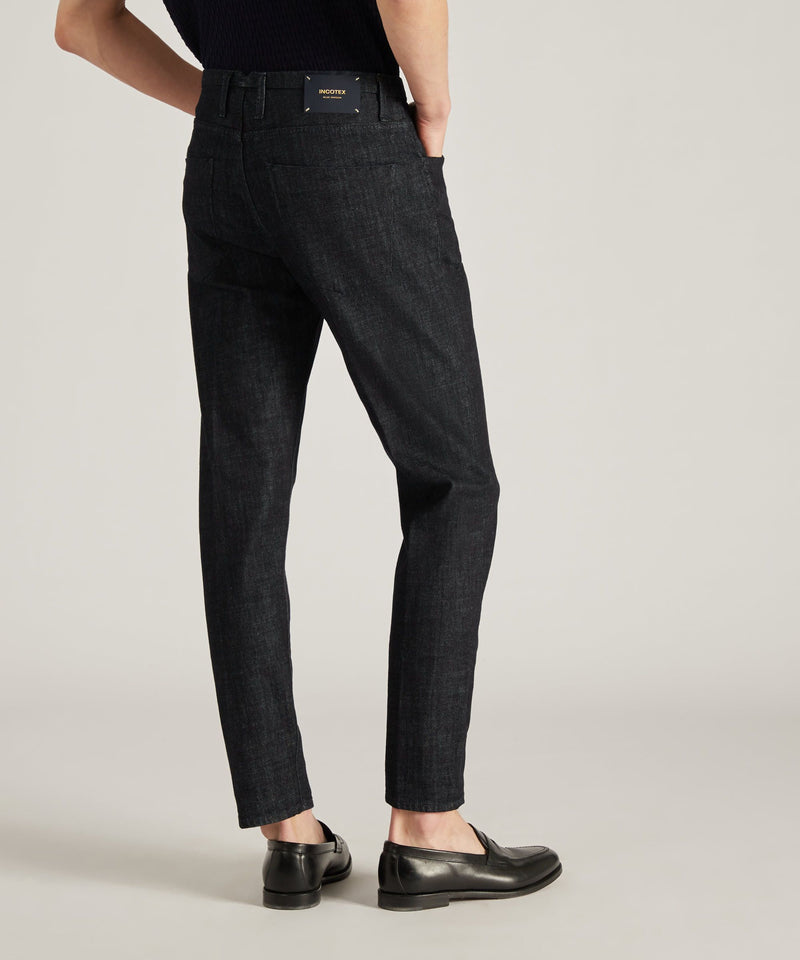 Slowear Pantalone sartoriale slim fit in denim stretch Fino Al -60%