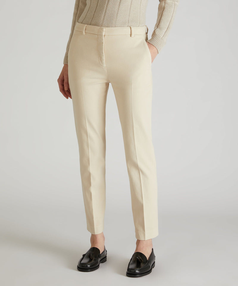 Slowear Pantalone slim fit in drill di cotone Sconto