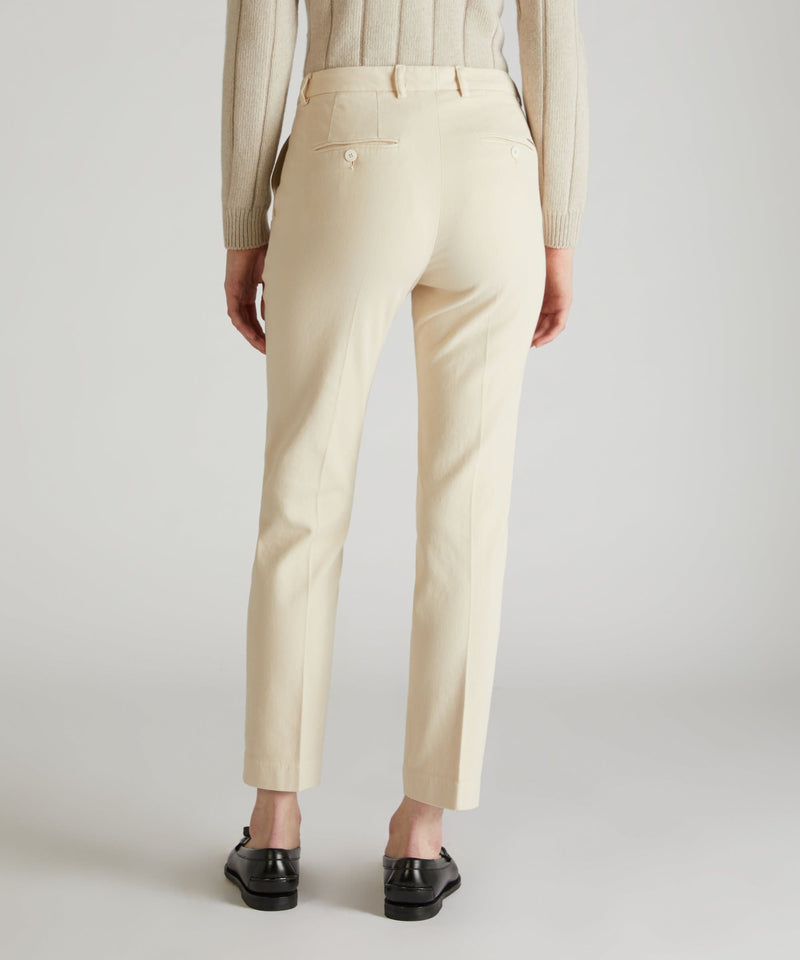 Slowear Pantalone slim fit in drill di cotone Sconto
