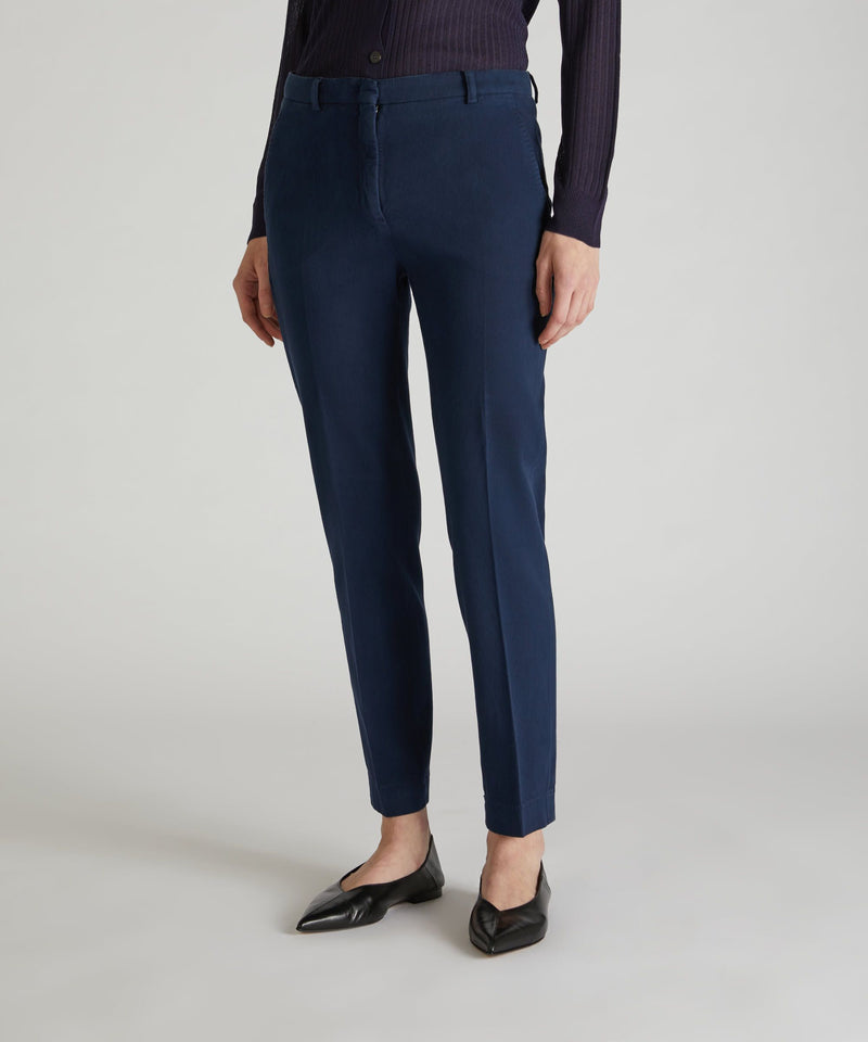 Slowear Pantalone slim fit in drill di cotone Offerta