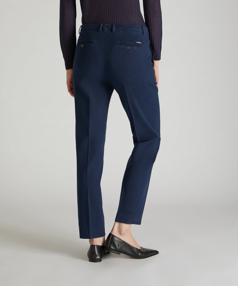 Slowear Pantalone slim fit in drill di cotone Offerta