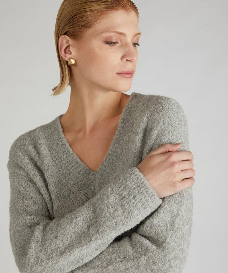 Slowear Maglia over in bouclé di lana e Alpaca Saldi