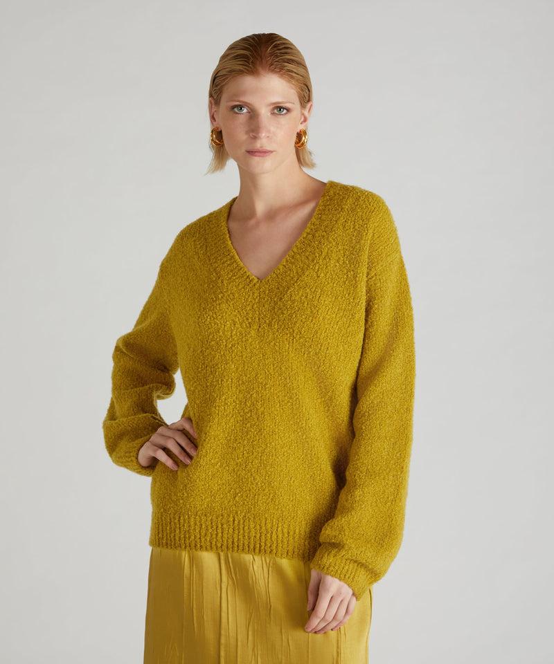Slowear Maglia over in bouclé di lana e Alpaca Offerte