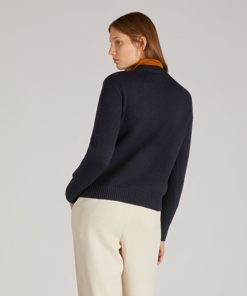 Slowear Girocollo regular fit in lana merinos certificata Negozio