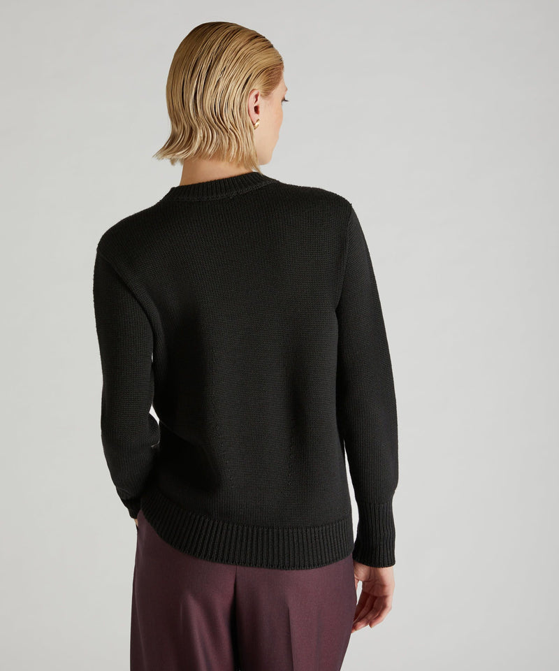 Slowear Girocollo regular fit in lana merinos certificata In Saldo