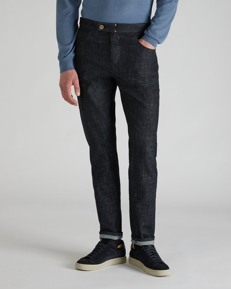 Slowear Pantalone sartoriale in denim stretch Pezzi Unici