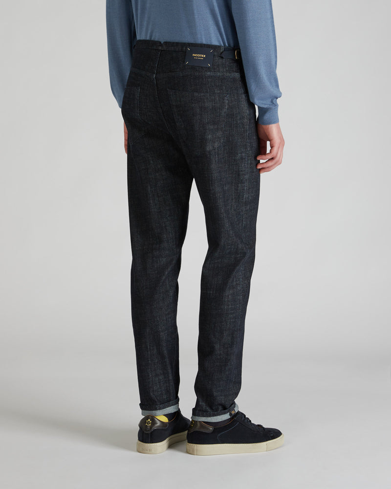 Slowear Pantalone sartoriale in denim stretch Pezzi Unici