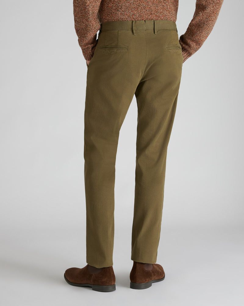 Slowear Pantalone slim fit in cotone stretch Sottocosto