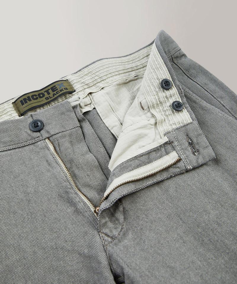 Slowear Pantalone slim fit in cotone microstrutturato Sconto