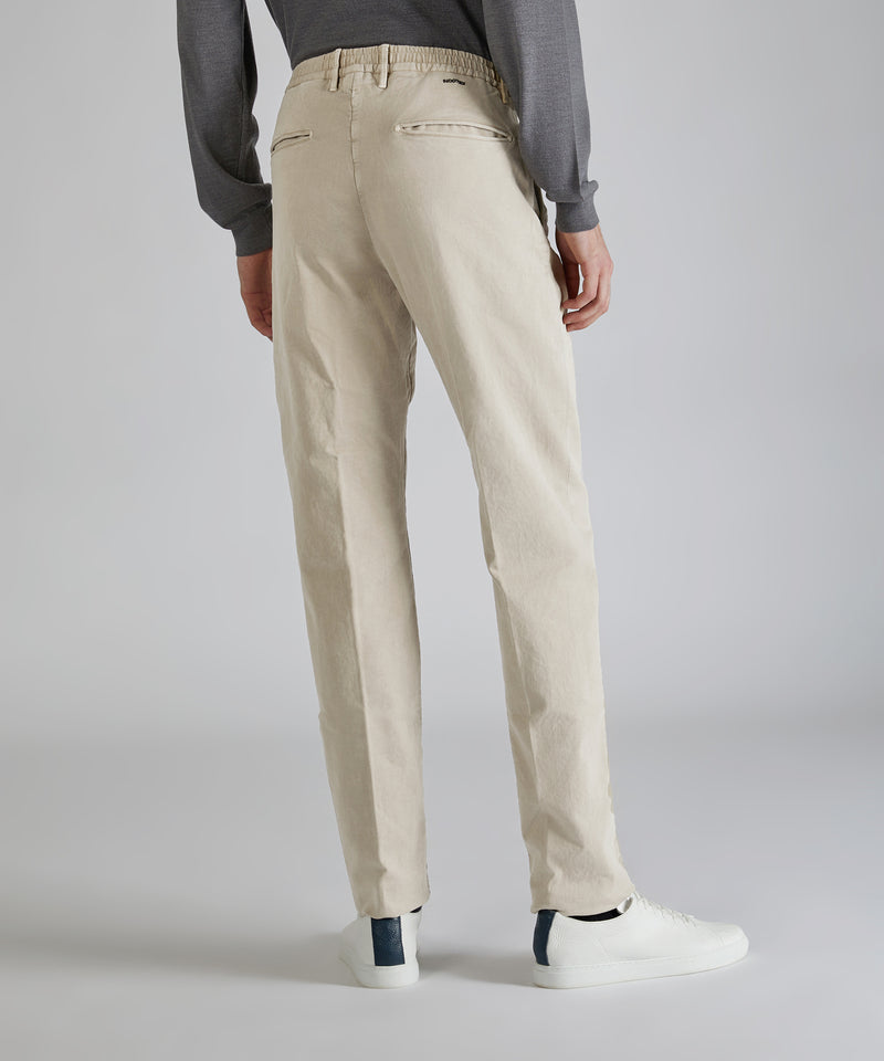 Slowear Pantalone slim fit in satin di cotone Online