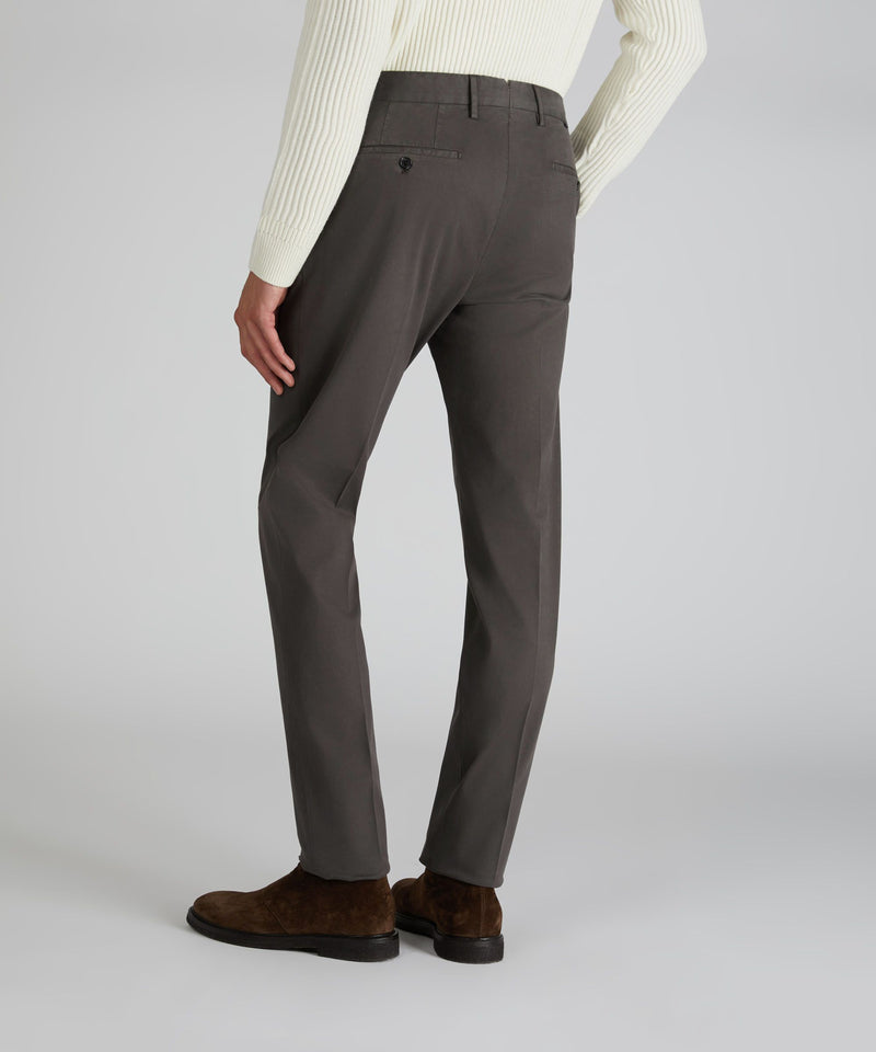 Slowear Pantalone tapered fit in cotone e lyocell Vendita Calda