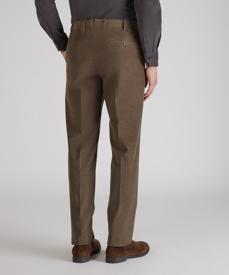 Slowear Pantalone regular fit in velluto a coste Nuova