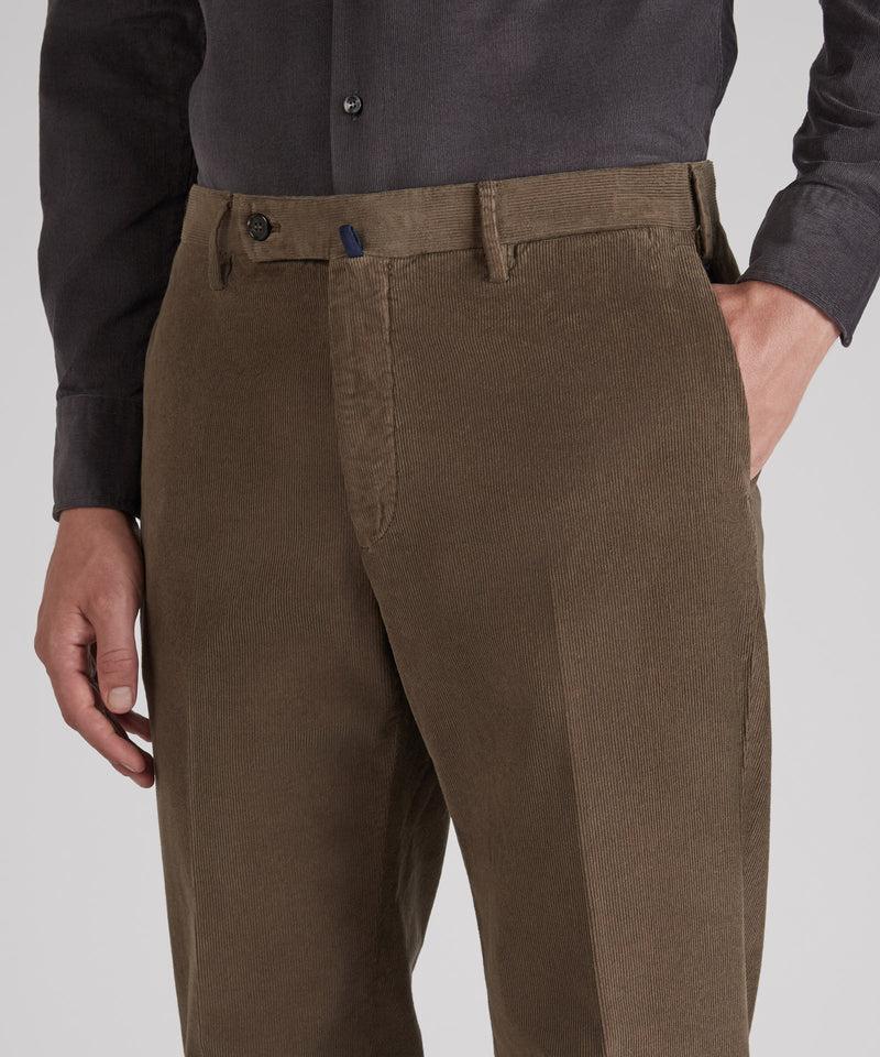 Slowear Pantalone regular fit in velluto a coste Nuova