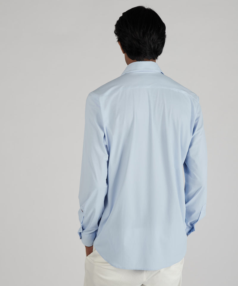 Slowear Camicia slim fit wash & wear in jersey tecnico 2025