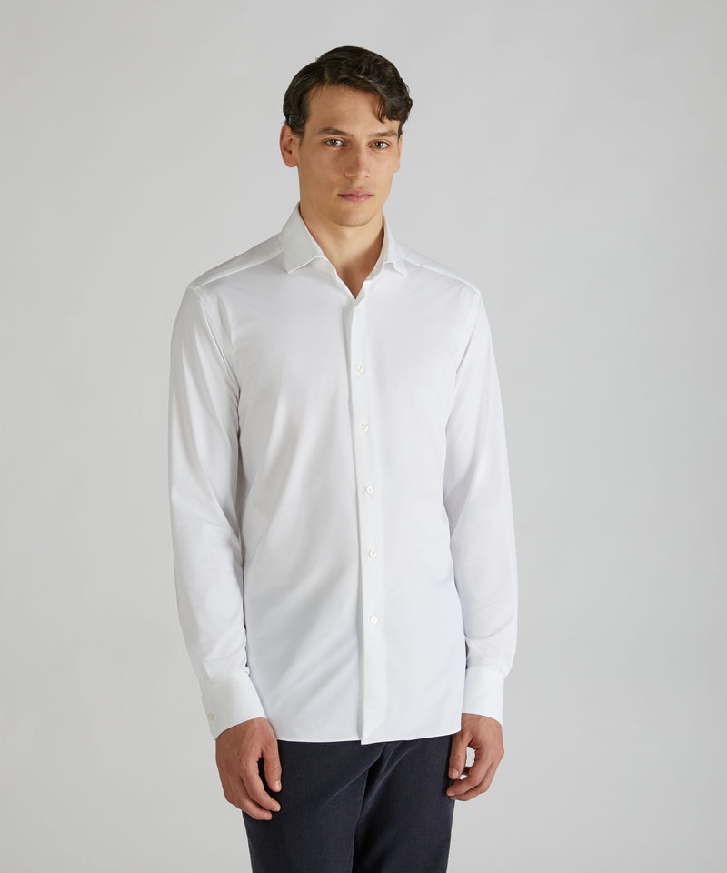 Slowear Camicia slim fit in tessuto tecnico Italia