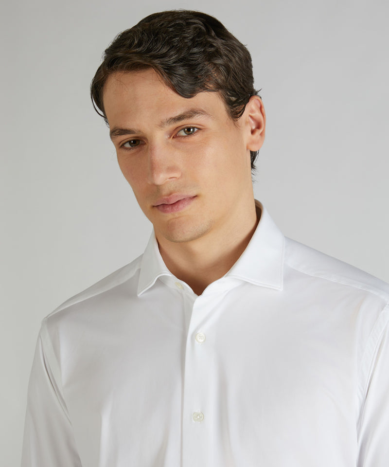 Slowear Camicia slim fit in tessuto tecnico Italia
