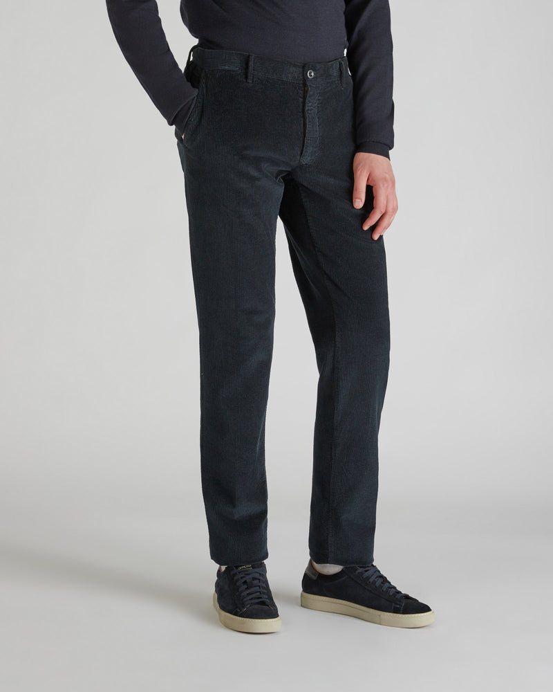 Slowear Pantalone slim fit in velluto Presa