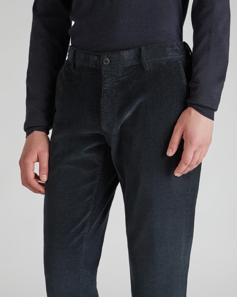 Slowear Pantalone slim fit in velluto Presa