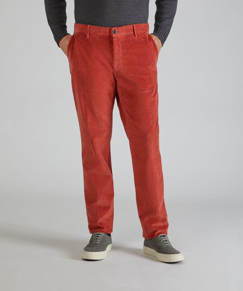 Slowear Pantalone slim fit in velluto Sconto