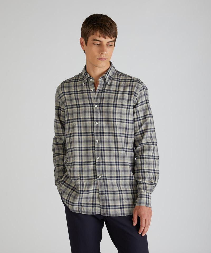 Slowear Camicia casual fit in flanella Fino Al -60%