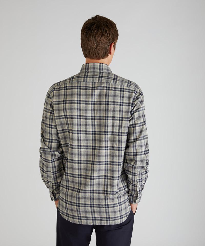 Slowear Camicia casual fit in flanella Fino Al -60%