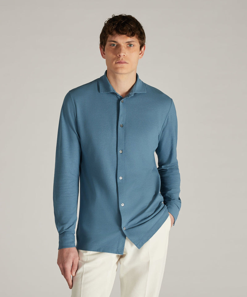 Slowear Camicia slim fit in IceCotton organico Presa