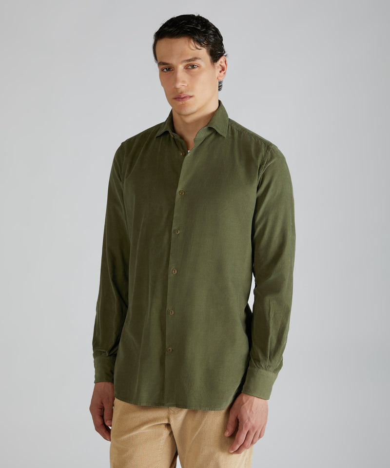Slowear Camicia slim fit in velluto Black Friday Prezzi