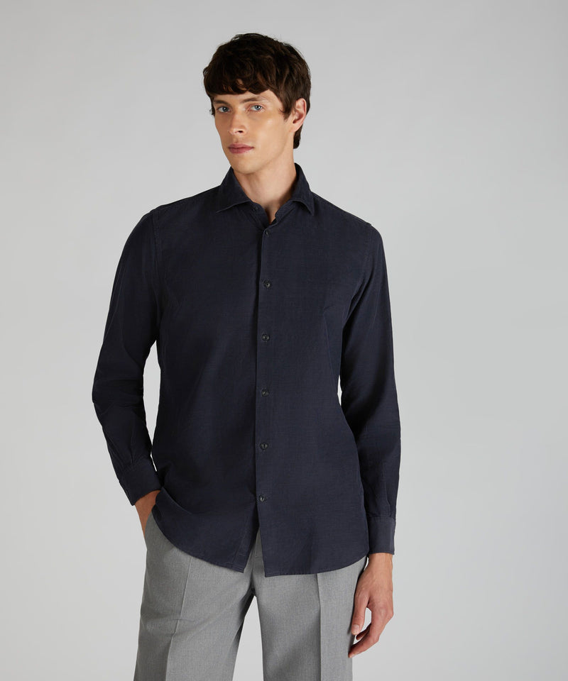 Slowear Camicia slim fit in velluto In vendita
