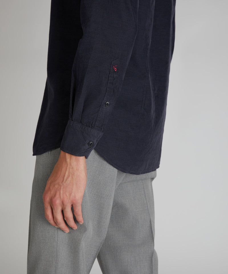 Slowear Camicia slim fit in velluto In vendita